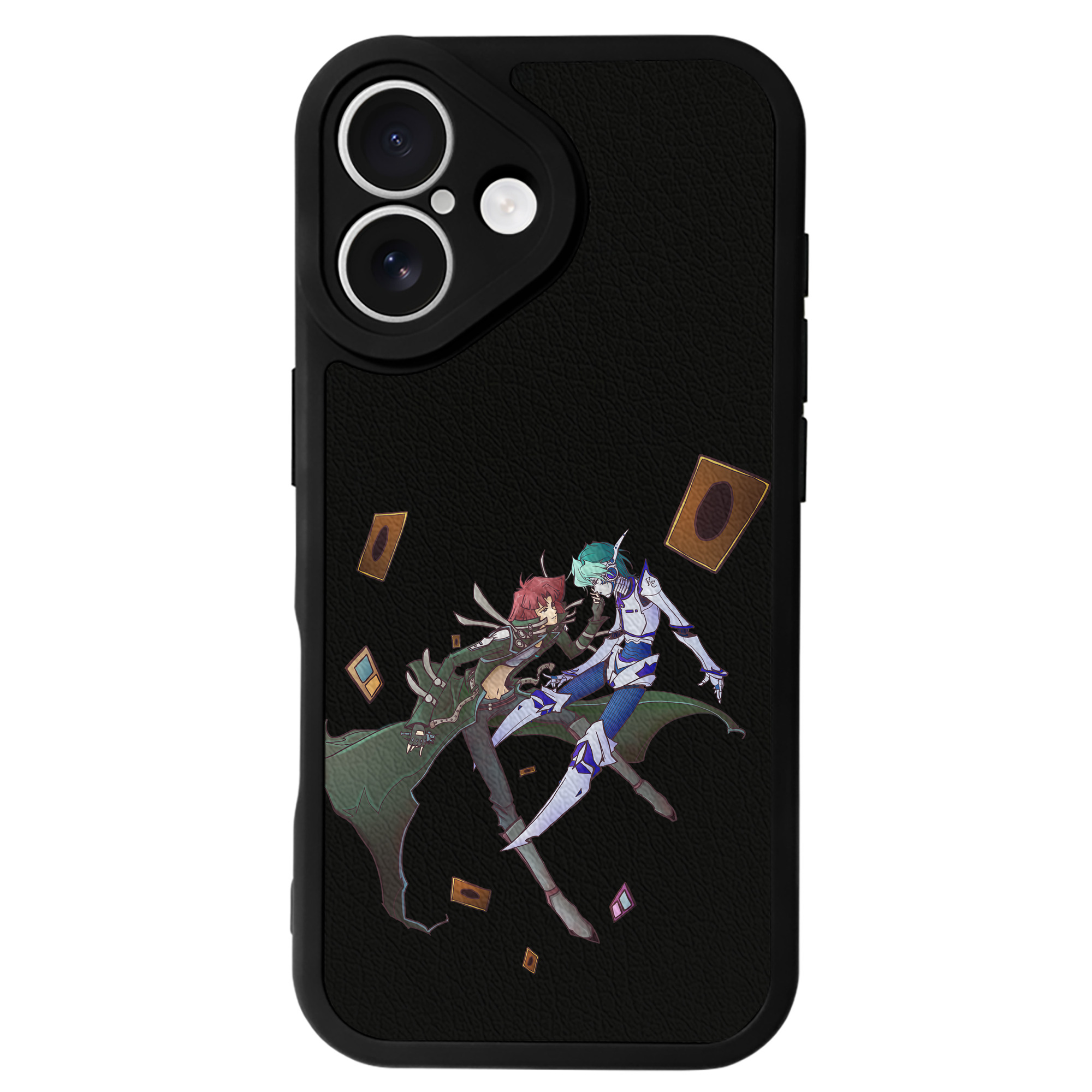 遊☆戯☆王 Yu-Gi-Oh! 【iPhone 16シリーズ対応】シリコンスマホケース（レザー調） 材質：シリコン